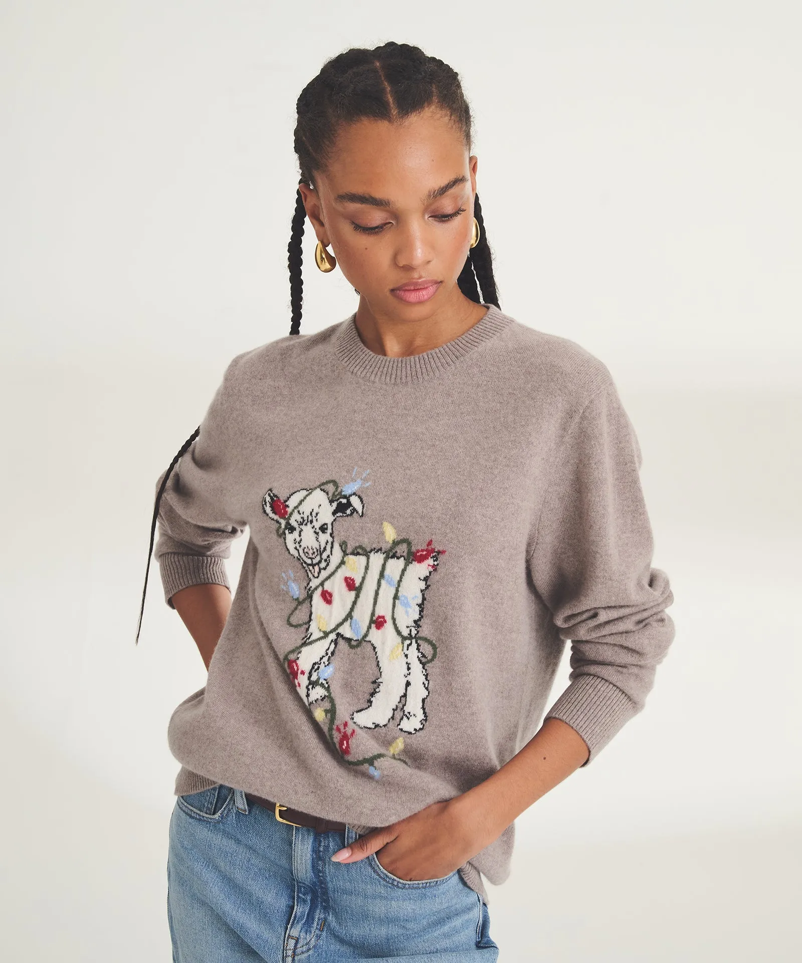 Unisex Signature Cashmere Holiday Goat Sweater