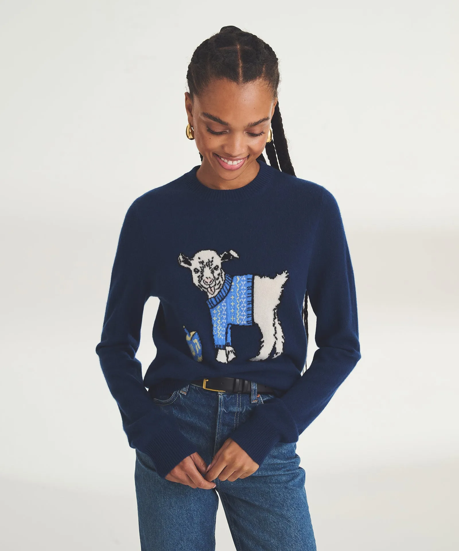 Unisex Signature Cashmere Holiday Goat Sweater