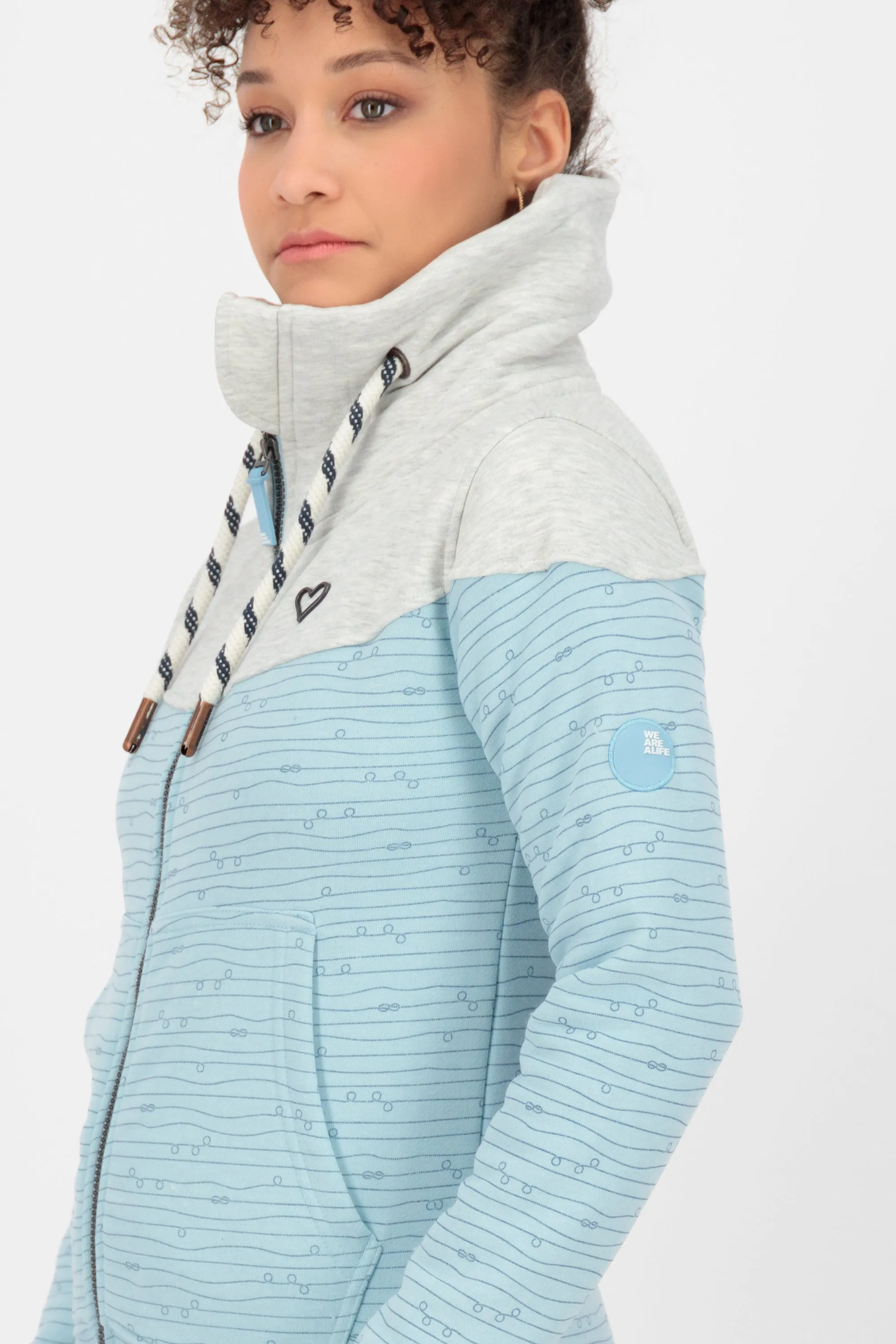 ValinaAK Sweat Jacket Hellblau