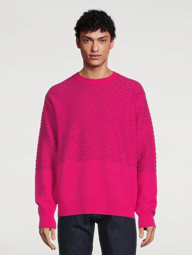 VERSACE Greca Wool Sweater