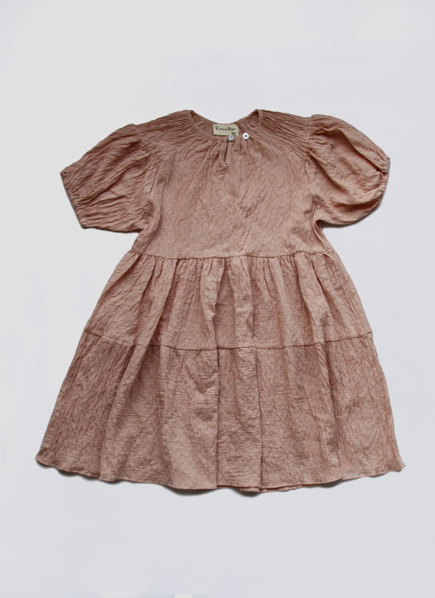 Vierra Rose Yana Long Doll Dress in Dusty Pink