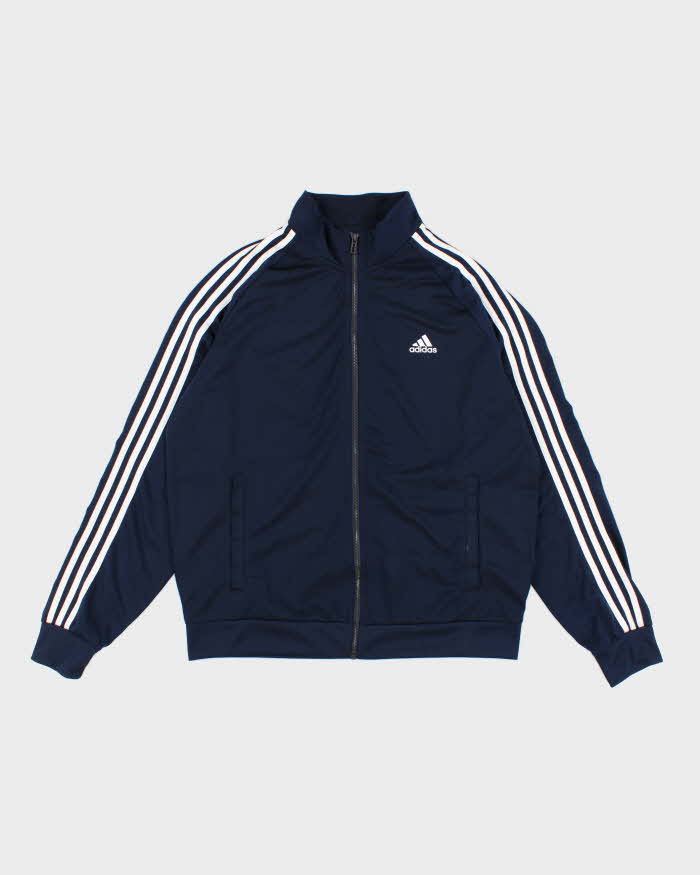 Vintage Men's Blue Classic Adidas Zip Up Track Jacket - L