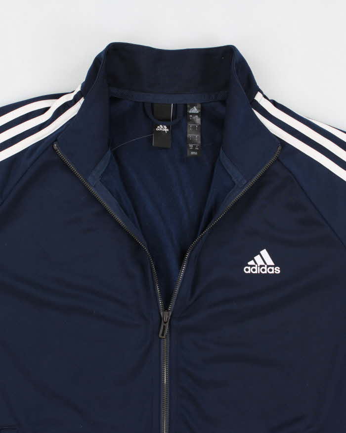 Vintage Men's Blue Classic Adidas Zip Up Track Jacket - L