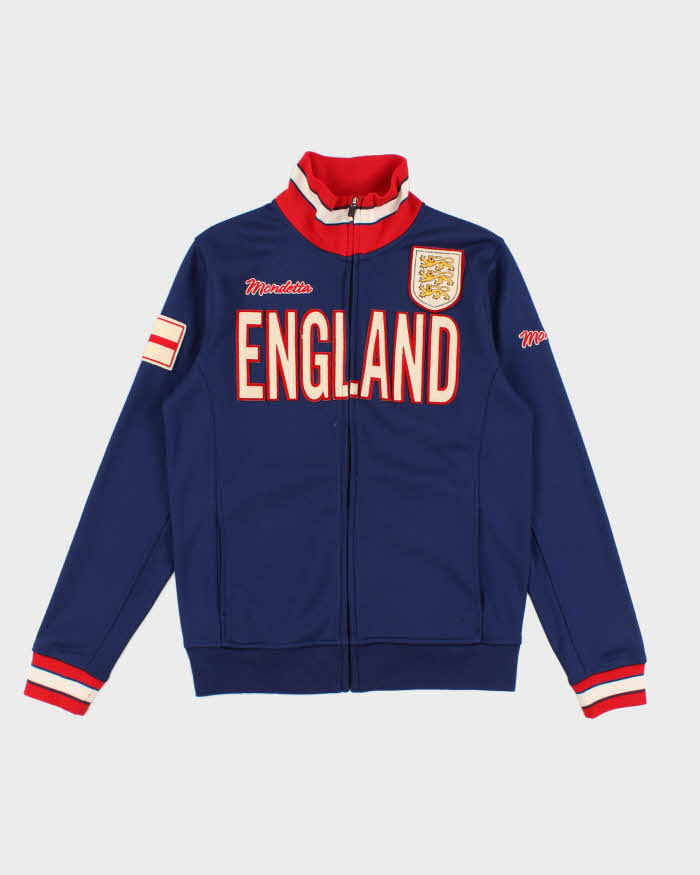 Vintage Men's Blue England Zip Up Track Jacket - S