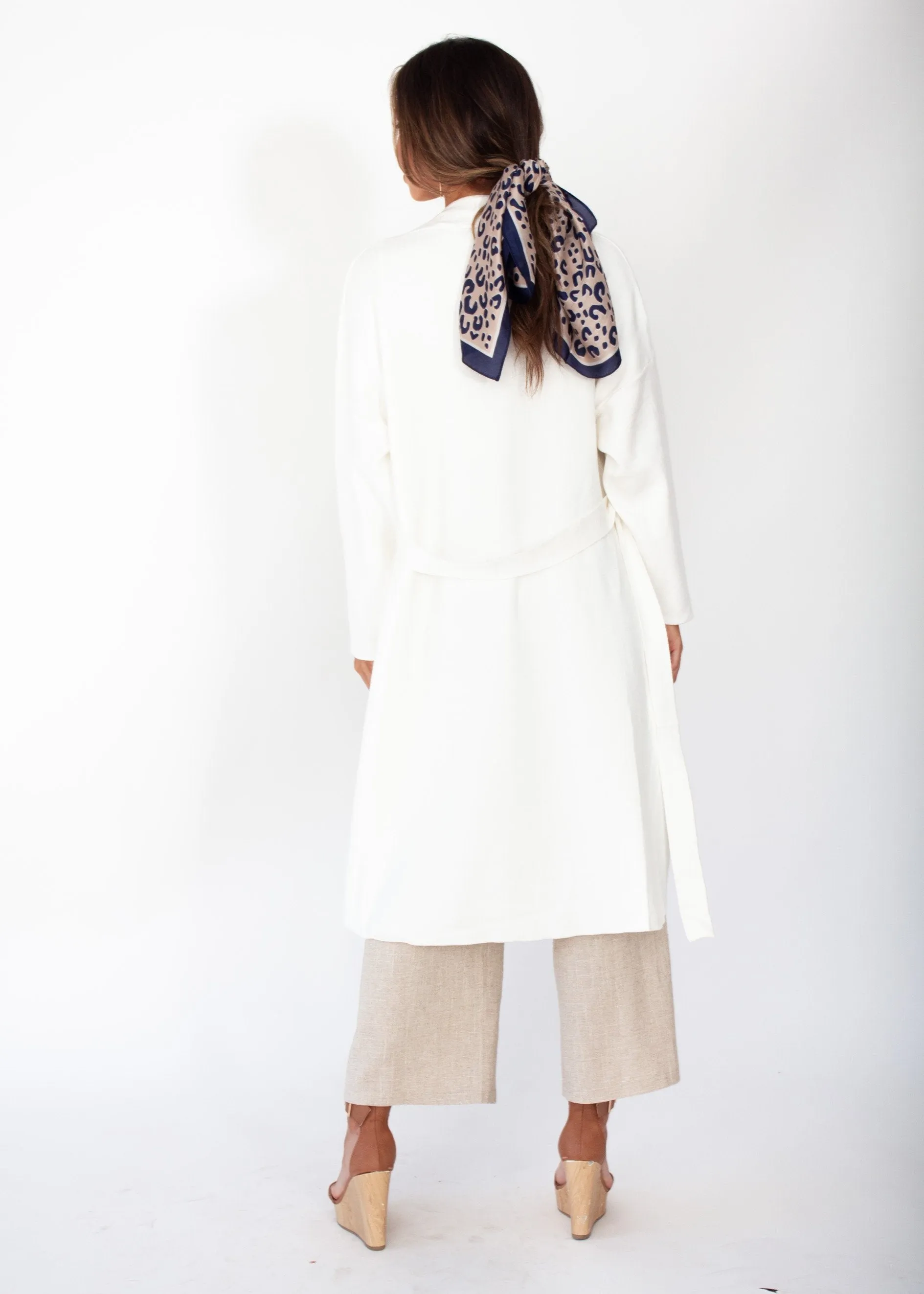 Virgo Knit Coat - White