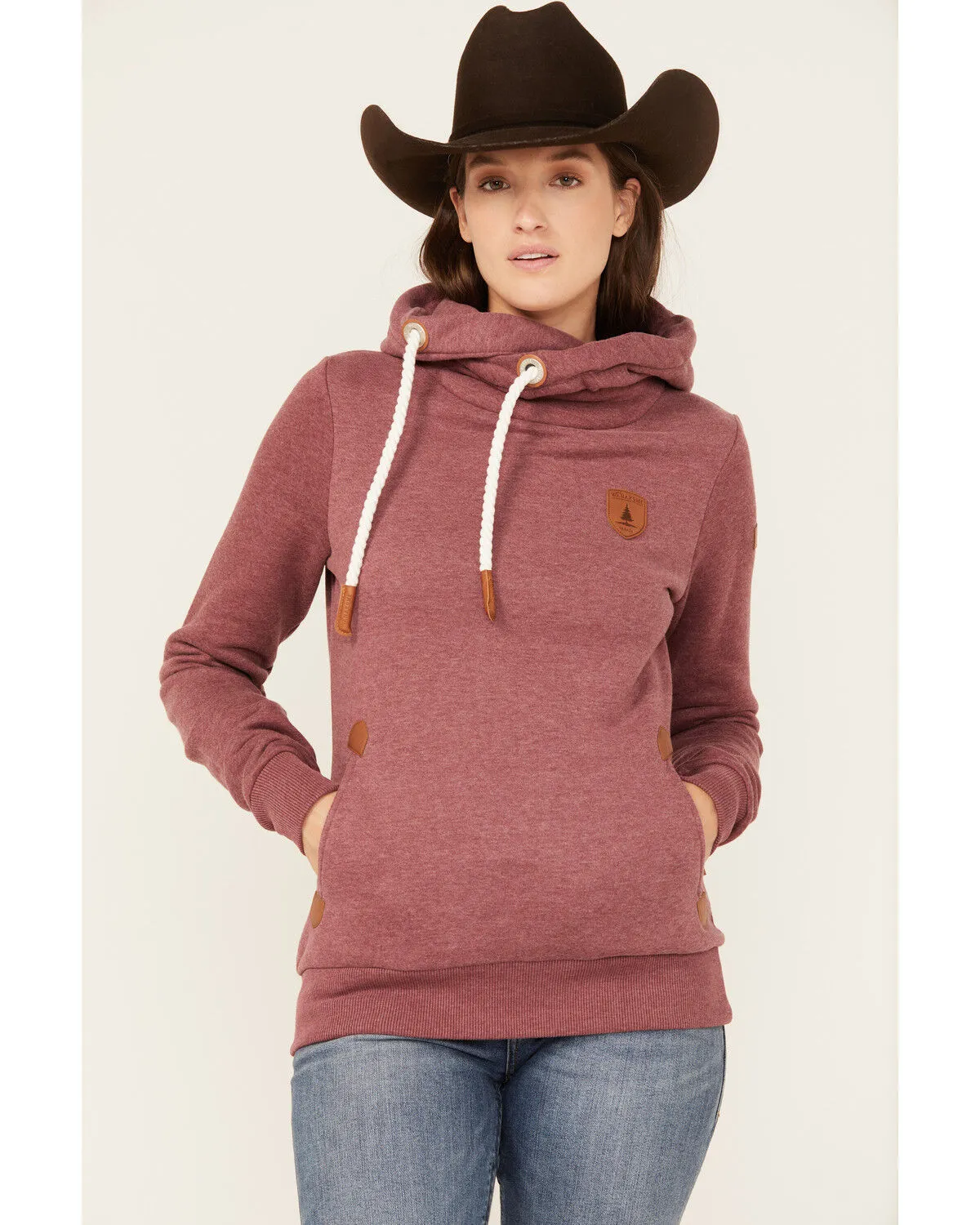 Wanakome Women's Artemis Cowl Neck Hoodie