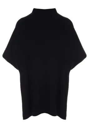 Womens Black Cable Knit Tabard