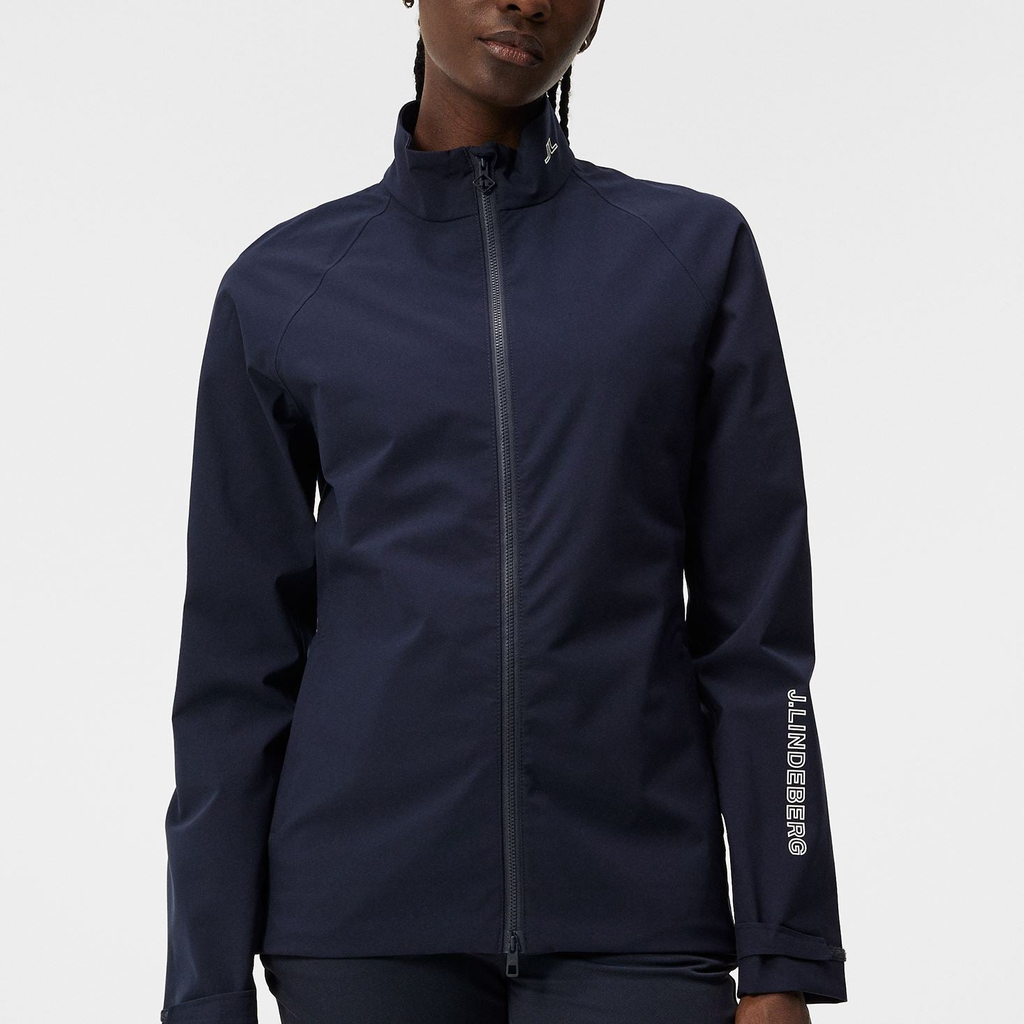 Womens Evertine Padded Rain Jacket JL Navy - AW23