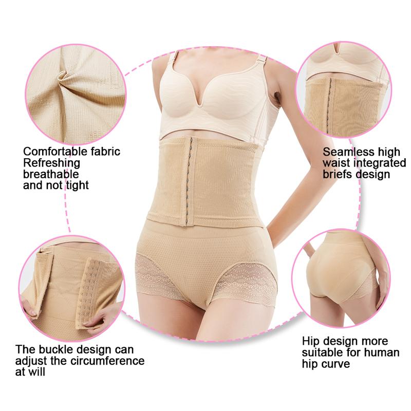 Women's High Waist Tummy Control Push Up Seamless Butt Shapewear Panties