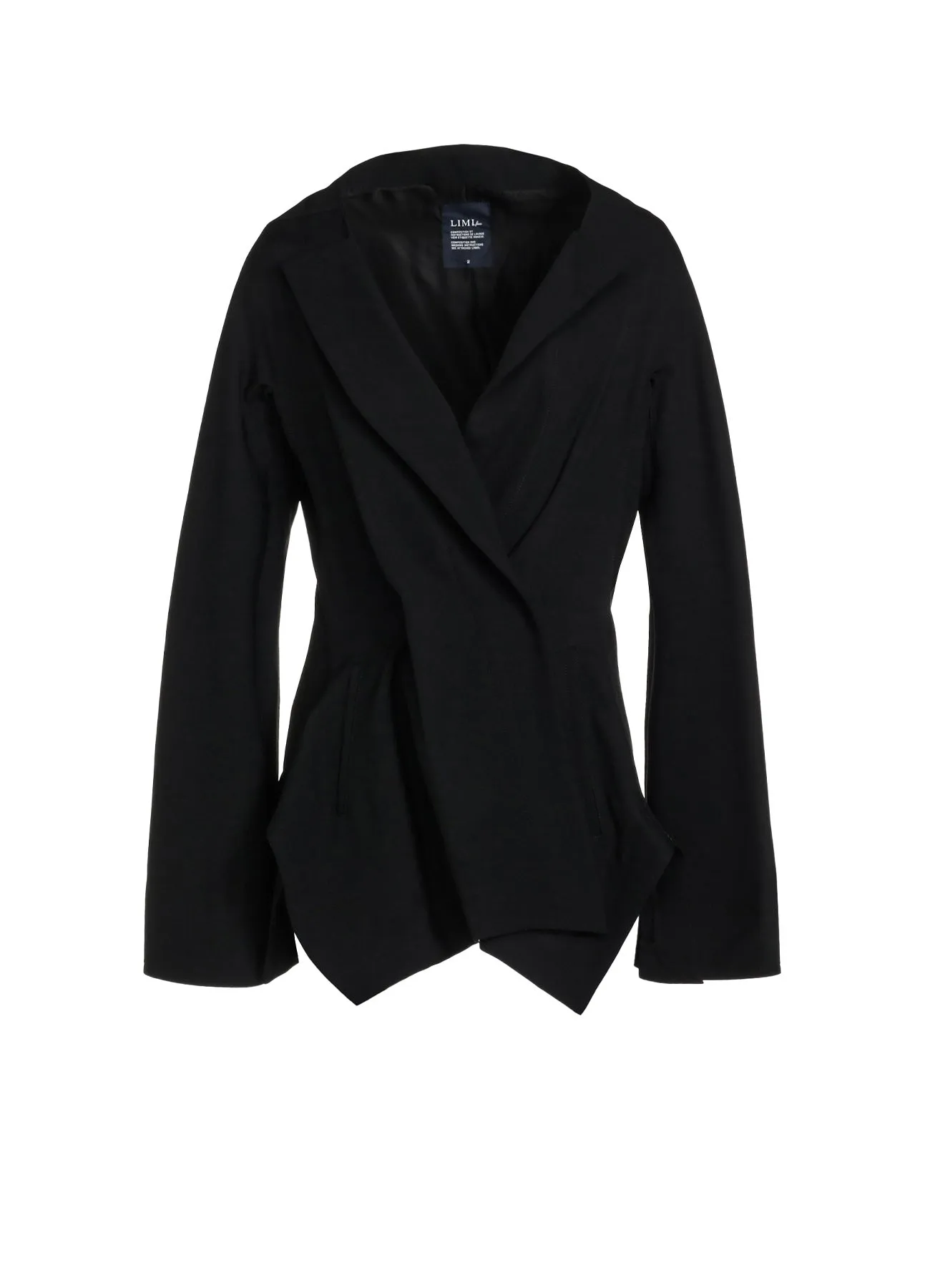 WOOL GABARDINE SLIT JACKET