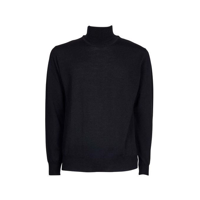 WOOL TURTLENECK Man Black