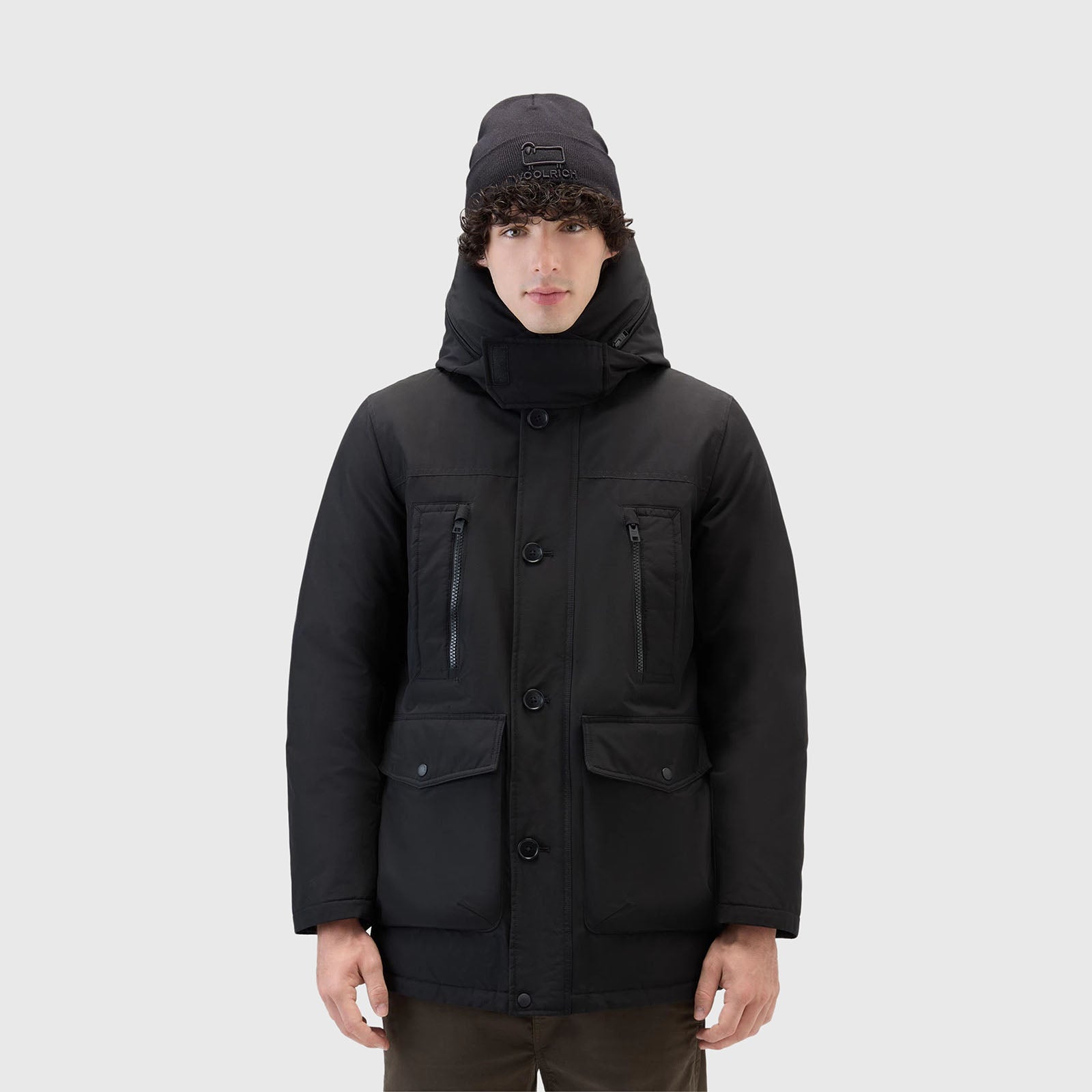 Woolrich Arctic Parka Evolution Ramar Cloth Nero in Piumino d'Anatra