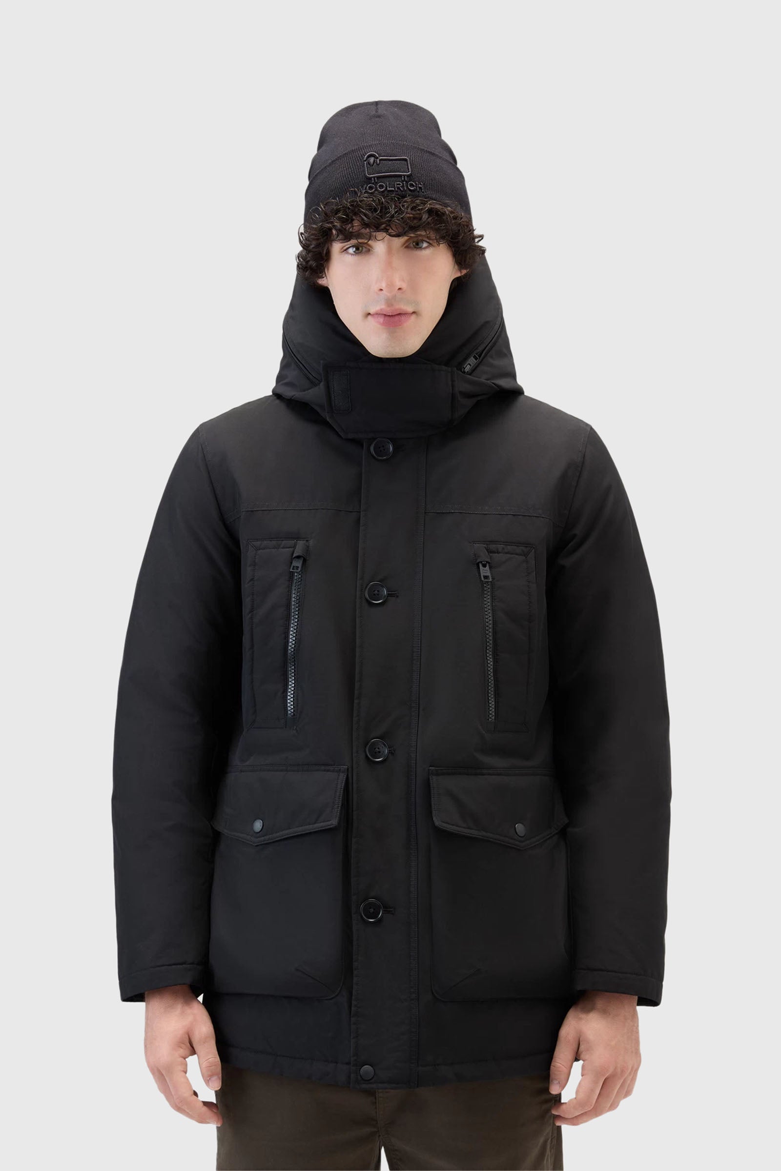 Woolrich Arctic Parka Evolution Ramar Cloth Nero in Piumino d'Anatra